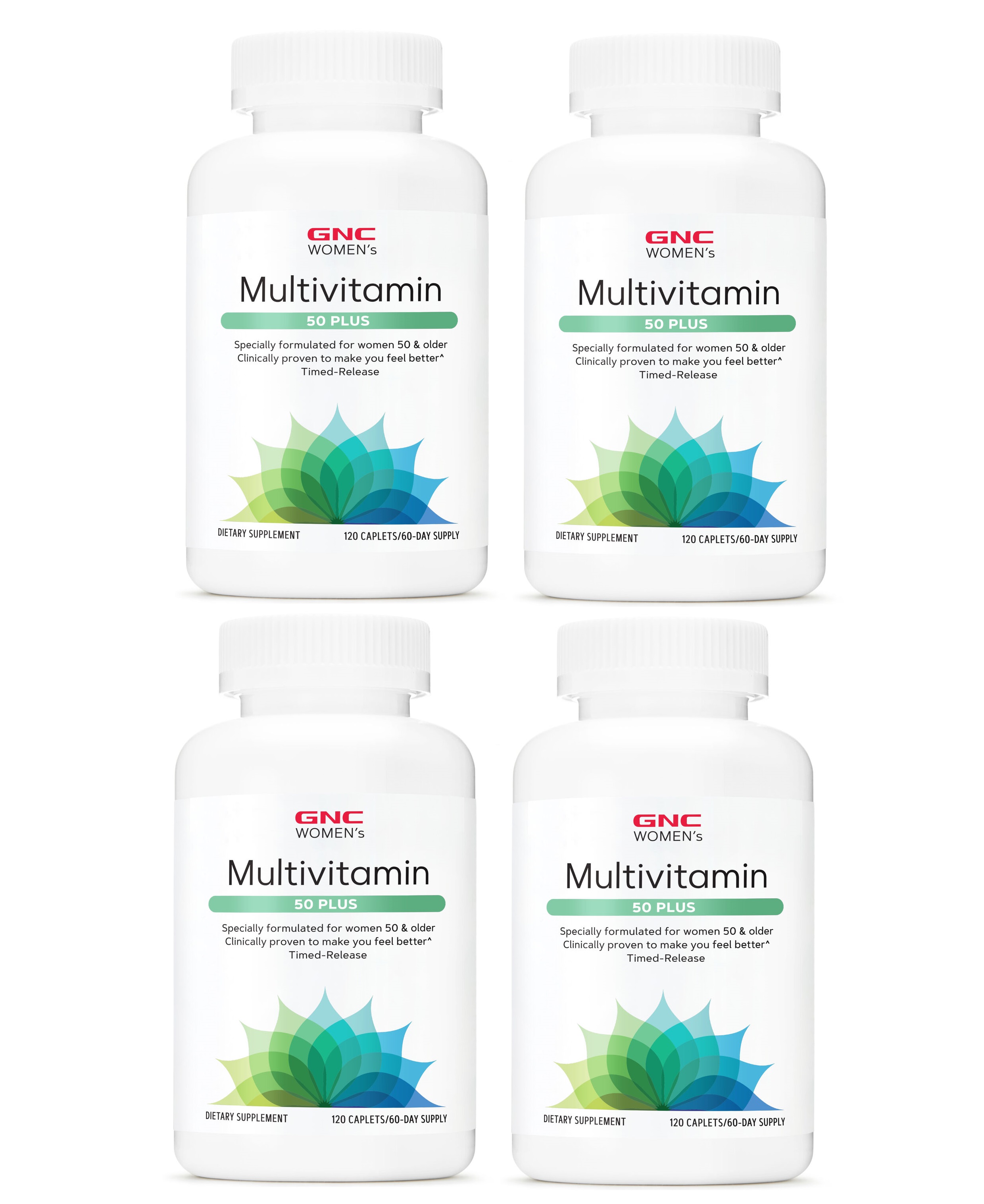 GNC Women's Multivitamin 50 Plus 120 tablets x 4